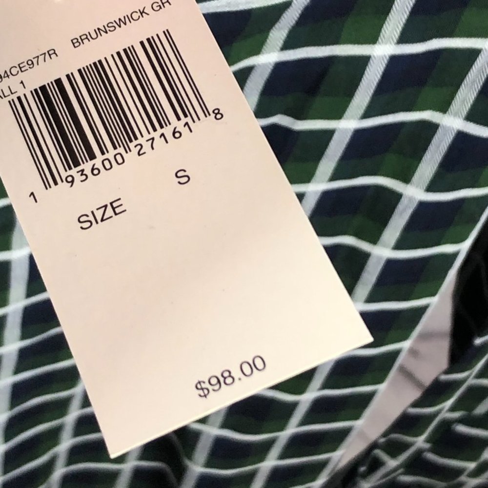 🛍️🛍️SOLD Michael Kors Plaid Button Up men's small - Picture 3 of 5